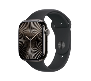 Apple Watch Series 10 GPS AI + Cellular AI koperta 42mm tytan łupek pasek sportowy czarny M/L - ⚡ EURO HIT CENOWY! ⚡ - Kup na Raty - RRSO 0%
