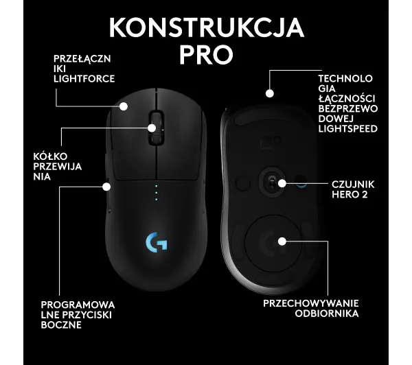 Logitech G Pro 2 Lightspeed Czarny - Kup na Raty - RRSO 0%