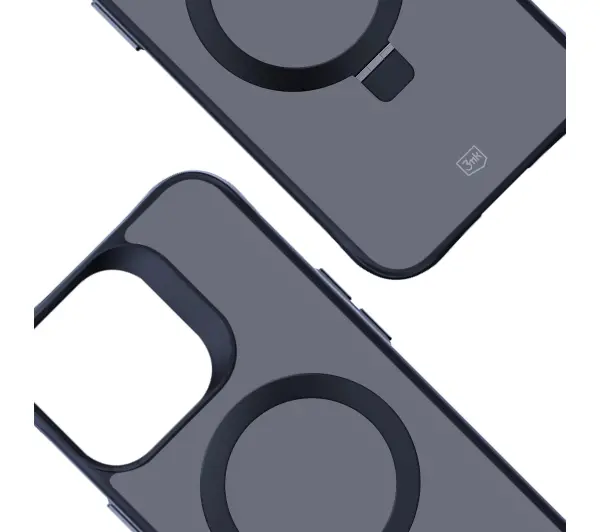 3mk Smoke Case Mag&Stand do iPhone 15 Pro Czarny