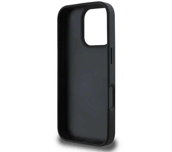 DKNY Checkered Pattern & Printed Stripes do iPhone 16 Pro Czarny