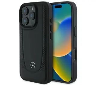Mercedes-Benz Leather Urban do iPhone 16 Pro Czarny