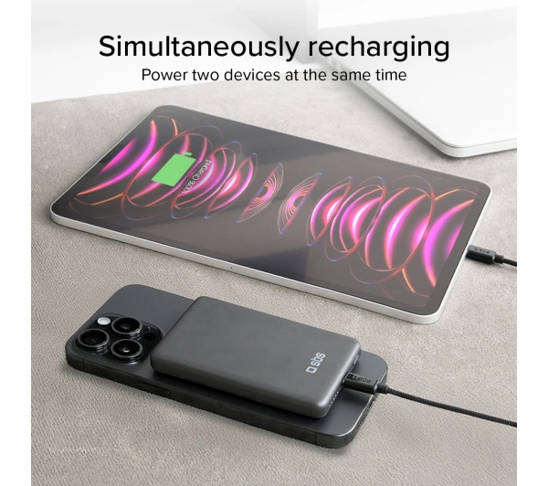 SBS TEBB5000MAGSLIM SlimMag 5000mAh PD 20W Szary