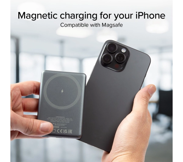 SBS TEBB5000MAGSLIM SlimMag 5000mAh PD 20W Szary