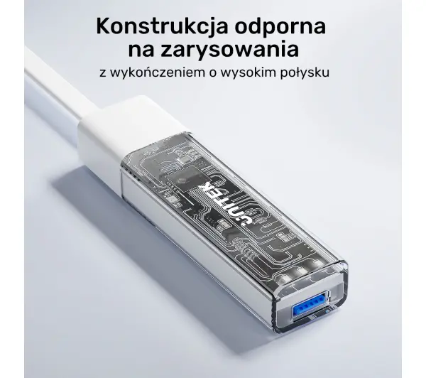 Unitek H1319ACL01 USB C/USB A 5Gbps 4x USB A Kremowy