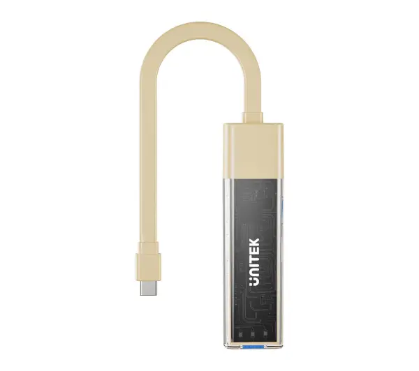 Unitek H1319ACL01 USB C/USB A 5Gbps 4x USB A Kremowy