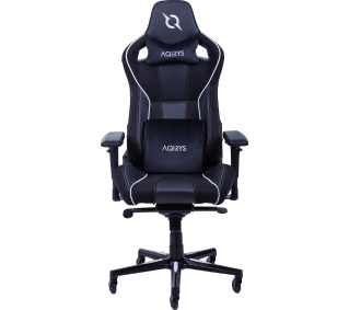 Aqirys Calypso Gamingowy do 160kg Skóra ECO Czarno-biały - Kup na Raty - RRSO 0%