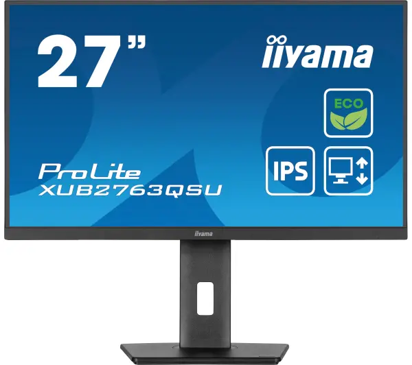Monitor IIYAMA ProLite XUB2763QSU-B1 27" 2560x1440px IPS 100Hz 2 ms [GTG]