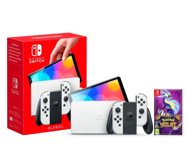 Nintendo Switch OLED Biały + Pokemon Violet