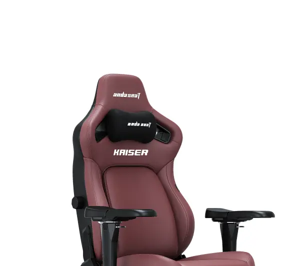 Anda Seat Kaiser 4 L Gamingowy do 120kg Skóra Eco Bordowy - Kup na Raty - RRSO 0%