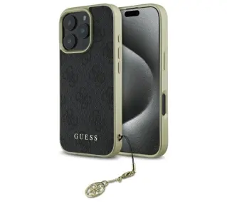 Guess 4G Charms Collection do iPhone 16 Pro Czarny