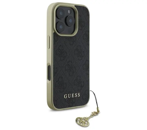 Guess 4G Charms Collection do iPhone 16 Pro Czarny