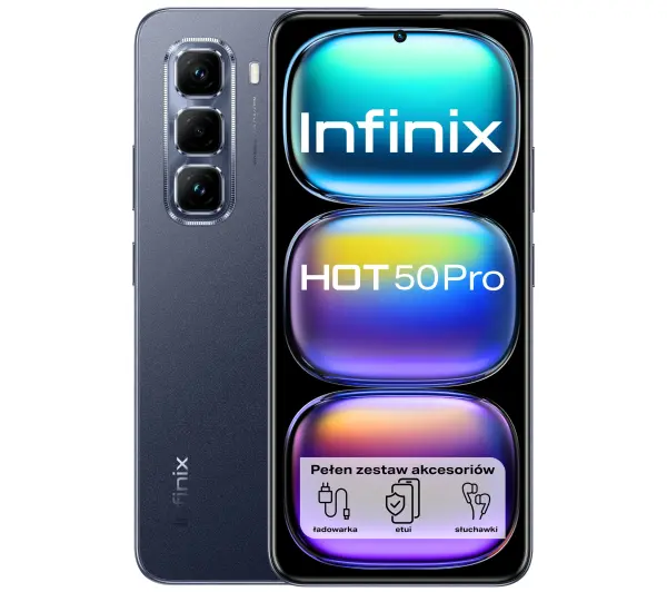 Smartfon INFINIX Hot 50 Pro 8/256GB 6.78" 120Hz Czarny