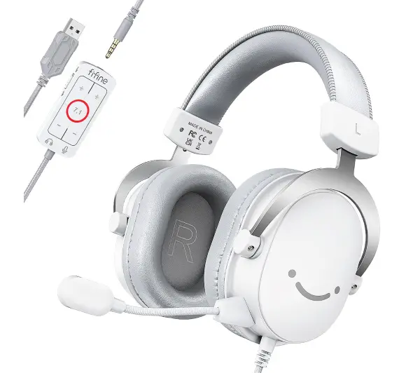 Fifine AmpliGame H9W Nauszne Biały