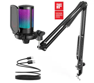 Fifine AmpliGame A6T Przewodowy Pojemnościowy Czarny