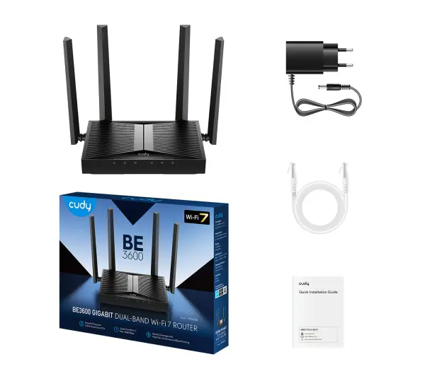 Cudy BE3600 Wi-Fi 7 Mesh Czarny