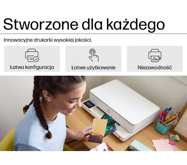HP Envy 6120e Instant Ink WiFi  Biało-brązowy