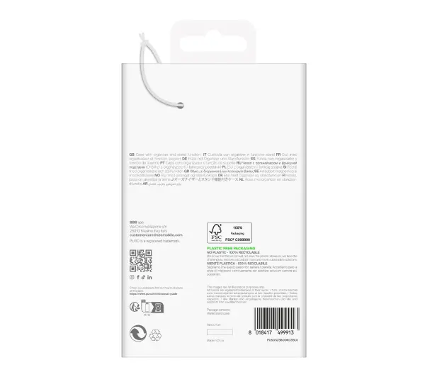 Puro Case Wallet Stand do Galaxy S25 Plus Czarny