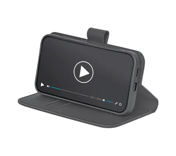 Puro Case Wallet Stand do Galaxy S25 Plus Czarny