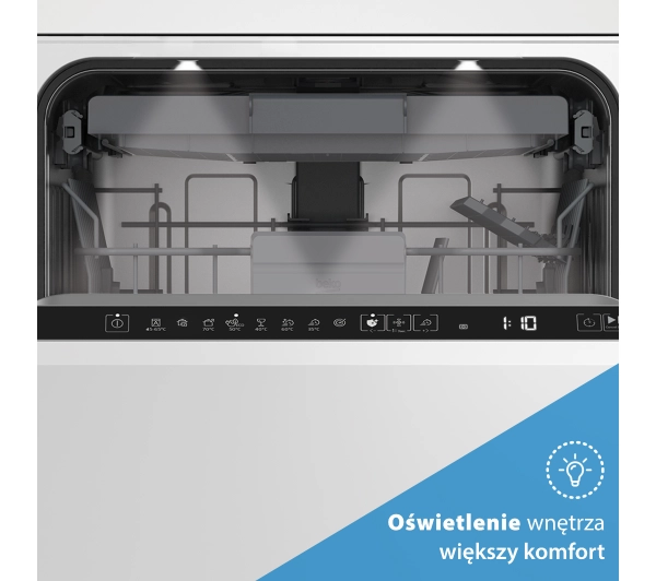Beko bPro500 BDIN38550C 59,8cm Automatyczne otwieranie drzwi Szuflada na sztućce - Kup na Raty - RRSO 0%