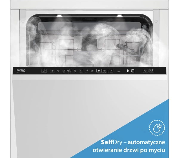 Beko bPro500 BDIN38550C 59,8cm Automatyczne otwieranie drzwi Szuflada na sztućce - Kup na Raty - RRSO 0%