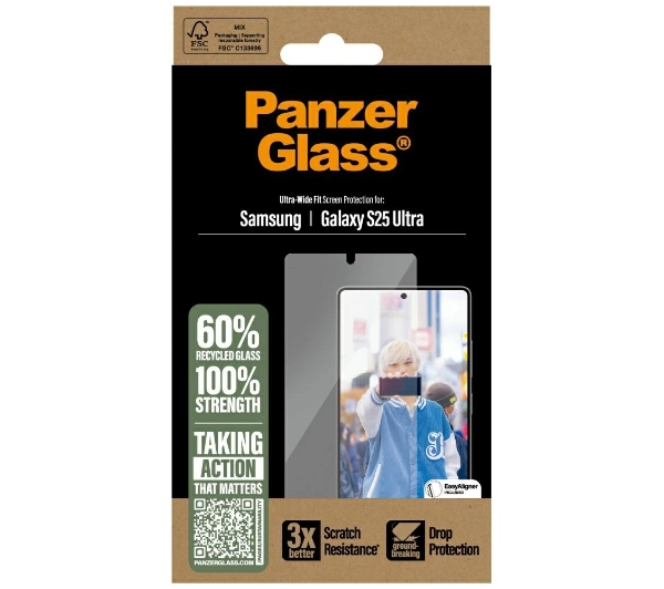 PanzerGlass Ultra-Wide Fit do Galaxy S25 Ultra
