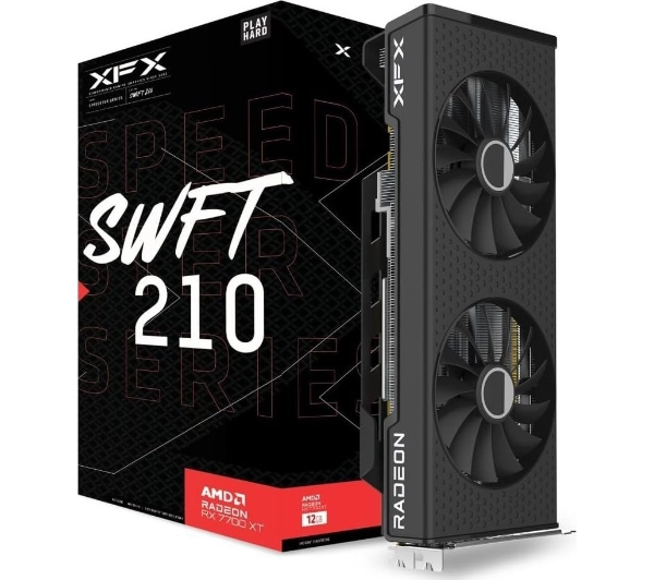 XFX Speedster SWFT 210 Radeon RX 7700 XT Core Edition 12GB GDDR6 192bit FSR