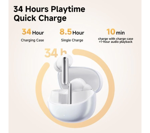 QCY MeloBuds Pro HT08 ANC Dokanałowe Bluetooth 5.3 Czarny