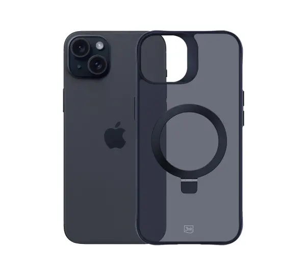 3mk Smoke Case MagStand do iPhone 15 Plus Czarny