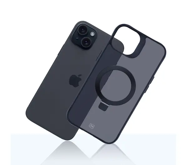3mk Smoke Case MagStand do iPhone 15 Plus Czarny