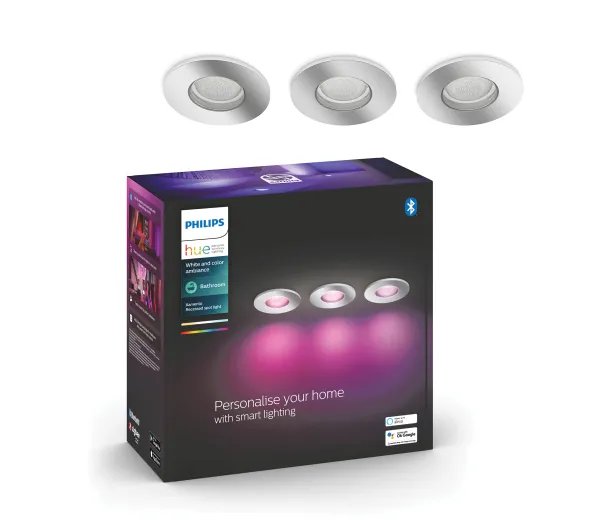 Inteligentne oświetlenie - Philips Hue White and Color Ambiance Xamento 3szt. Chrom