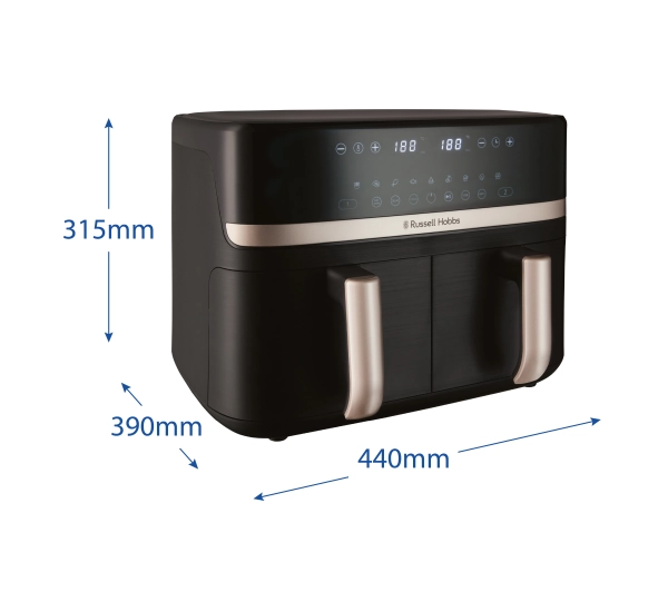 Russell Hobbs Satis Fry DualBaske 27680-56 2800W 9l - Kup na Raty - RRSO 0%
