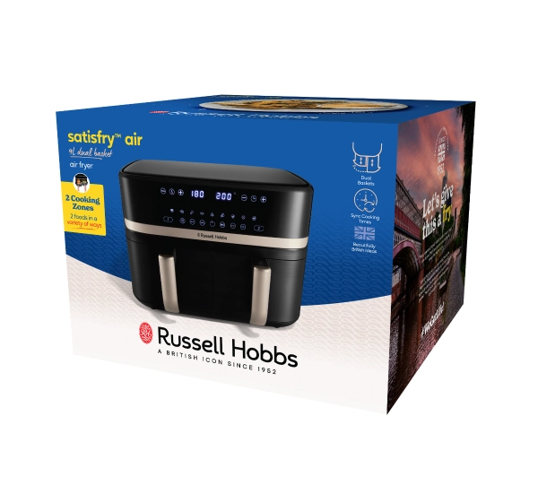Russell Hobbs Satis Fry DualBaske 27680-56 2800W 9l - Kup na Raty - RRSO 0%