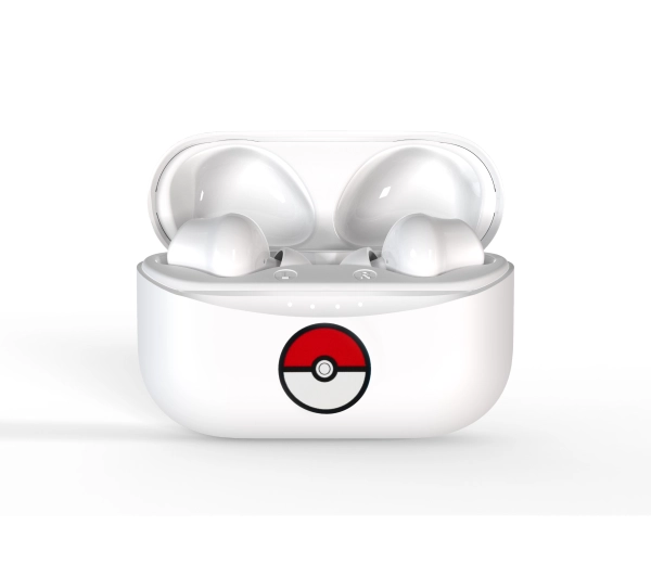 OTL Technologies Pokémon Poké Ball TWS Earphones Dla Dzieci Dokanałowe Bluetooth 5.3 Biało-czerwony