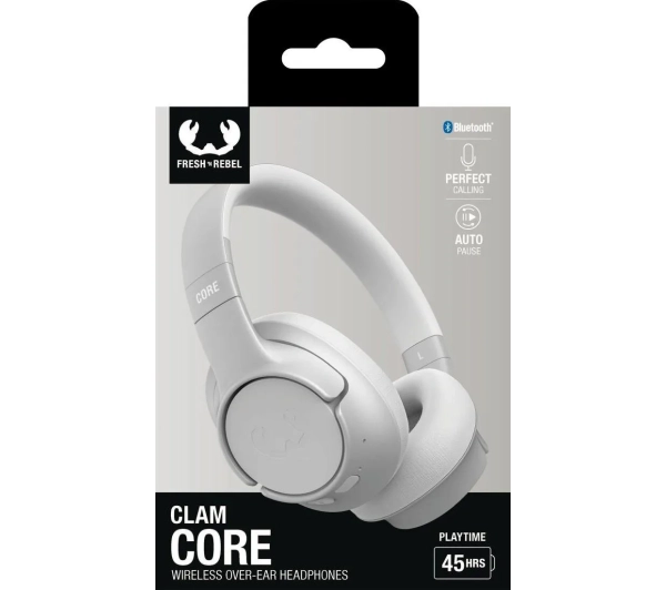 Fresh 'n Rebel Clam Core Nauszne Bluetooth 5.3 Ice Grey