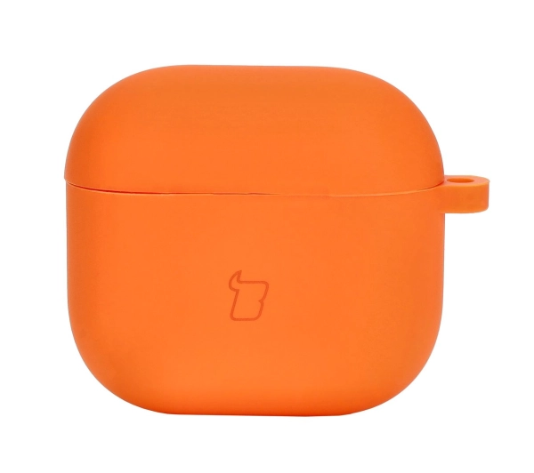 Bizon Case Headphone Silicone do AirPods 4 Pomarańczowy