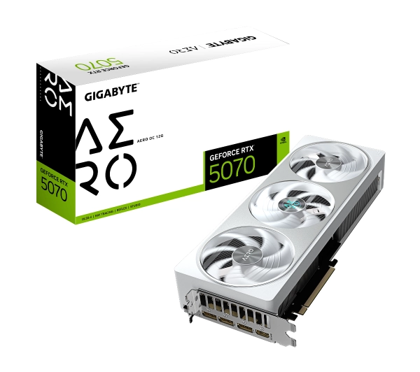 Gigabyte GeForce RTX 5070 AERO OC 12GB GDDR7 192bit DLSS 4