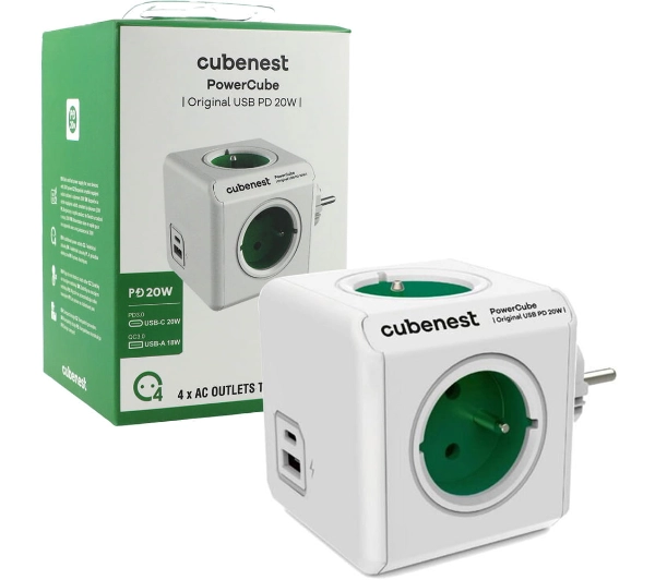 Cubenest PowerCube Original PC220 USB PD 20W Zielony