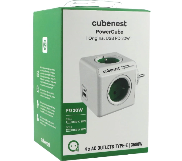 Cubenest PowerCube Original PC220 USB PD 20W Zielony