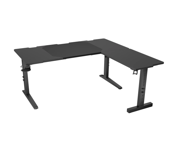 Biurka gamingowe - Genesis Holm Modular 160 Corner 160cm Regulacja wysokości Czarny