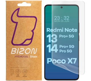 Bizon na ekran Hydrogel Front do Redmi Note 13 Pro+ 5G/14 Pro 5G/14 Pro+ 5G/Poco X7 2 sztuki