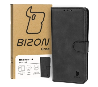 Bizon z klapką Pocket do OnePlus 12R Czarny