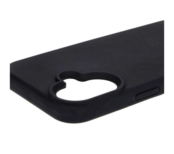 Bizon Silikonowe Soft do iPhone 16 Czarny