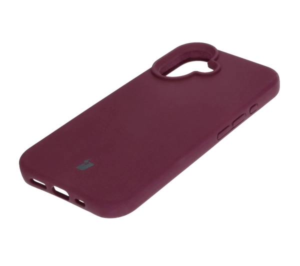 Bizon Silikonowe Soft do iPhone 16 Ciemno-fioletowy