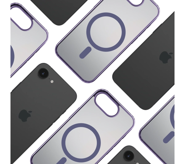 3mk Frosty MagCase iPhone16e Fioletowy