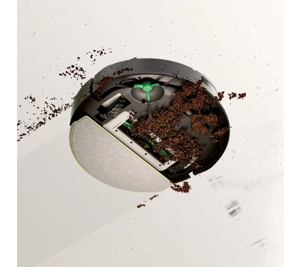 iRobot Roomba 105 Combo Funkcja mopowania Stacja oczyszczająca Tworzenie mapy pomieszczenia 59dB Czarny - ⚡ EURO HIT CENOWY! ⚡ - Kup na Raty - RRSO 0%