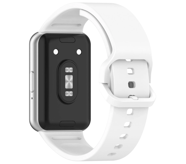 Bizon Strap Watch Silicone do Galaxy Fit 3 Biały