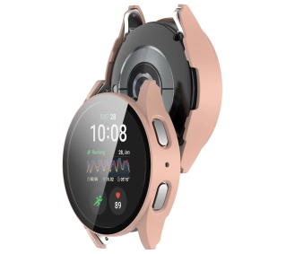 Bizon ze szkłem do Galaxy Watch 7 40mm Satynowo-różowy