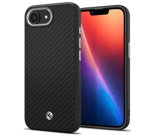 Spigen Enzo Aramid Mag MagSafe do iPhone 16e Czarny