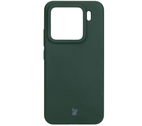 Bizon Silikonowe Soft do Xiaomi 15 Ciemnozielony