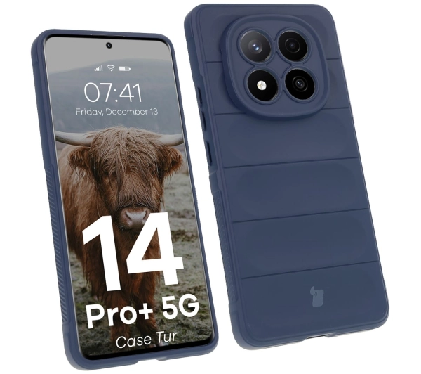 Bizon Tur do Xiaomi Redmi Note 14 Pro Plus 5G Granatowy
